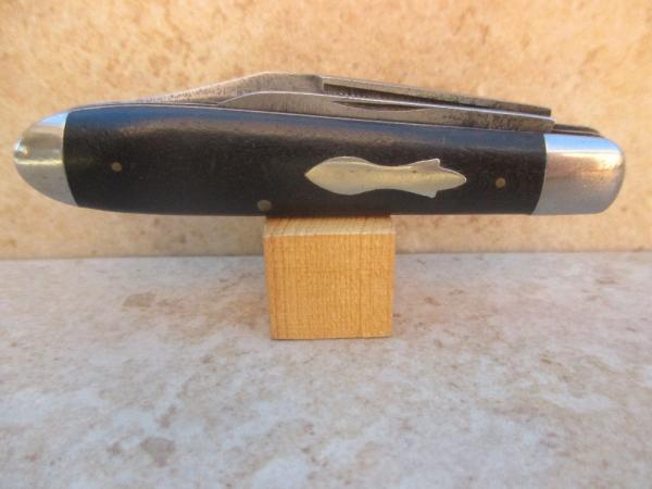 Waterville Cutlery Co. Conn. Ebony Teardrop Jack Knife Waterville Cutlery Co. Conn. Ebony Teardrop Jack Knife