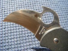 Discontinued Spyderco Karahawk Folding Karambit G-10. Pocket Knife Plain Edge Blade Made in Japan!!!