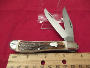 Bulldog Brand 1985  Stag Dogleg Frame Trapper Model # 337
