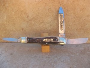 1980 NKCA Kissing Cranes (Robt Klaas) Stag Guntock Whittler 