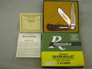 REMINGTON UMC SILVER BULLET KNIFE R1128SB 1989 "TRAPPER" 