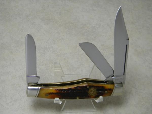 Canal Street Cutlery USA Genuine Bone Large Stockman Knife
