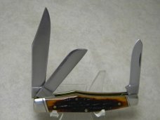 Canal Street Cutlery USA Genuine Bone Large Stockman Knife