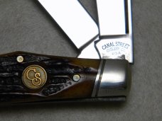 Canal Street Cutlery USA Genuine Bone Large Stockman Knife