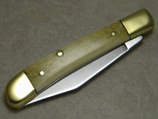 Custom Bone Slip Joint Folding 1 Blade Knife by A.M. Mayhall - C. 1960's