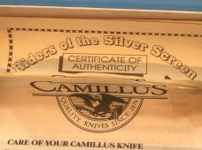 Vintage Camillus 2 Blade Large Cigar Knife w/ Riders of the Silver Screen Handles -Red Ryder -NIB Vintage Camillus 2 Blade Large Cigar Knife w/ Riders of the Silver Screen Handles -Red Ryder -NIB