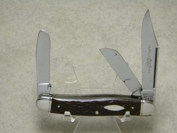 Camillus New York USA Bone 18 DeLuxe Stockman Knife Camillus New York USA Bone 18 DeLuxe Stockman Knife