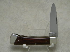 Ka-Bar KA-LOK Stainless 2227 Japan Wood Bolster Lock Locking Blade Knife c.1966-1982