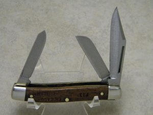 Chicago Cutlery P13 Wood Small Stockman Knife 