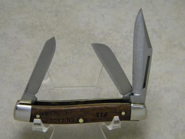 Chicago Cutlery P13 Wood Small Stockman Knife Chicago Cutlery P13 Wood Small Stockman Knife