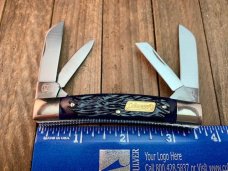 Coleman Seki Japan Made 4 Blade Congress in Blue Jigged Bone