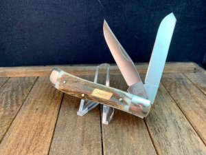 Coleman Seki Japan Made Tiny Trapper in Stag, HANDSOME Little Knife