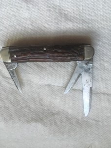 Remington USA 18890 Metal Handle Folding 1 Blade Knife - NIB 