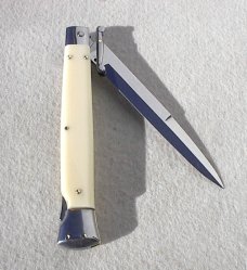 NEW 11" FRANK B. ITALIAN STILETTO IMT IVORY SWING GUARD  BAYONET BLADE
