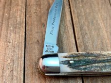 Case XX USA 1 Dot (1979) Customized Gold Lip Pearl 6220 Fileworked Peanut Knife