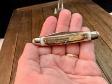 Case XX USA 1 Dot (1979) Customized Gold Lip Pearl 6220 Fileworked Peanut Knife