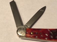 Case Engraved red bone Case Engraved red bone