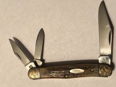 Case Engraved whittler brass bolster Case Engraved whittler brass bolster