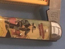 Vintage Camillus 2 Blade Large Cigar Knife w/ Riders of the Silver Screen Handles -Hopalong Cassidy Vintage Camillus 2 Blade Large Cigar Knife w/ Riders of the Silver Screen Handles -Hopalong Cassidy