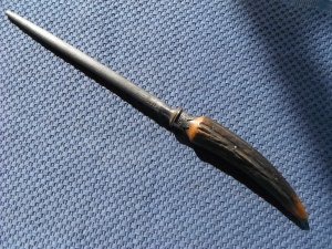 Vintage Sharpening Steel With Beautiful Stag Handle