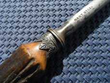 Vintage Sharpening Steel With Beautiful Stag Handle Vintage Sharpening Steel With Beautiful Stag Handle