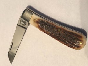 A Wright &Sons pruning knife stag