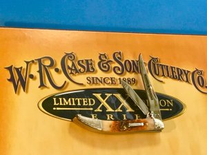 Case xx USA Small Texas Toothpick Knife (620096 SS) w/ Molasses Brown Bone Handles -NOS & A Beauty!