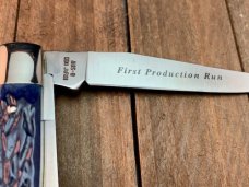 Coleman Seki Japan Made Blue Bone Tiny Trapper Coleman Seki Japan Made Blue Bone Tiny Trapper