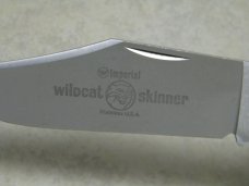 Imperial Stainless USA Wildcat Skinner Big Wood Folding Lockback Knife