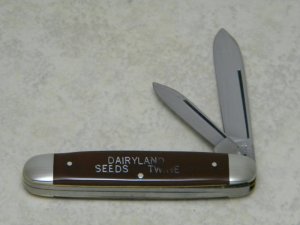 Aerial Cutlery Co. Marinette WIS. Dairyland Seeds Twine Adv. Equal End Jack Knife c.1912-1950