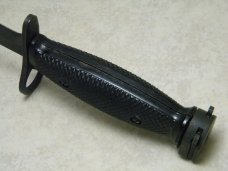 US M7 CONETTA US Military Bayonet with US M8A1 Olive Drab Green Scabbard - Vietnam Era