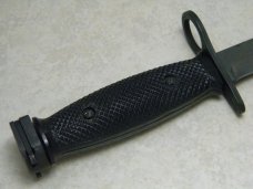 US M7 CONETTA US Military Bayonet with US M8A1 Olive Drab Green Scabbard - Vietnam Era