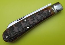 Bulldog Brand Solingen Germany 1986 Stag English Steel Tobacco Canoe Knife Bulldog Brand Solingen Germany 1986 Stag English Steel Tobacco Canoe Knife