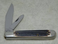 Queen Steel #28 Imitation Winterbottom Bone Large English Jack Knife c.1960's Queen Steel #28 Imitation Winterbottom Bone Large English Jack Knife c.1960's