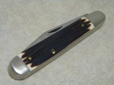 Queen Steel #28 Imitation Winterbottom Bone Large English Jack Knife c.1960's Queen Steel #28 Imitation Winterbottom Bone Large English Jack Knife c.1960's