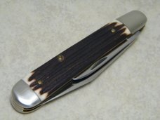 Queen Steel #28 Imitation Winterbottom Bone Large English Jack Knife c.1960's Queen Steel #28 Imitation Winterbottom Bone Large English Jack Knife c.1960's