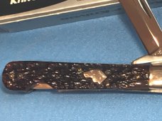 Ka-Bar Cheetah / Swing Guard Knife w/ Nice Red Bone Handles & Dog Head Shield -NOS in Box & M/NM Ka-Bar Cheetah / Swing Guard Knife w/ Nice Red Bone Handles & Dog Head Shield -NOS in Box & M/NM