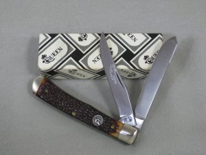 QUEEN STEEL #9135 STAINLESS 2 BLADE KNIFE IN BOX