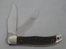 QUEEN STEEL #9145 2 BLADE HUNTER FOLDING KNIFE AND SHEATH QUEEN STEEL #9145 2 BLADE HUNTER FOLDING KNIFE AND SHEATH