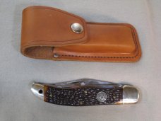 QUEEN STEEL #9145 2 BLADE HUNTER FOLDING KNIFE AND SHEATH QUEEN STEEL #9145 2 BLADE HUNTER FOLDING KNIFE AND SHEATH