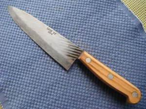 Vintage Case XX 400-8 Chef Knife Carbon Steel Old Forge. MADE IN THE USA!!!