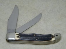 Queen #39L Imitation Winterbottom Bone Linerlock Folding Hunter Knife Q77 Tang Stamp Etched c.1977