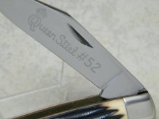 Queen Steel #52 Imitation Winterbottom Bone Moose Knife No Tang Stamp Etched c.1960's Queen Steel #52 Imitation Winterbottom Bone Moose Knife No Tang Stamp Etched c.1960's