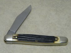 Queen Cut. Co. Titusville PA Imitation Winterbottom Bone Large Serpentine Pen Knife Queen Cut. Co. Titusville PA Imitation Winterbottom Bone Large Serpentine Pen Knife