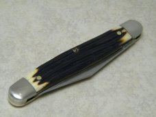 Queen Cut. Co. Titusville PA Imitation Winterbottom Bone Large Serpentine Pen Knife Queen Cut. Co. Titusville PA Imitation Winterbottom Bone Large Serpentine Pen Knife
