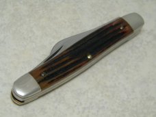 Queen #9 Winterbottom Bone Stockman "Q" w/Dagger USA Tang Stamp No Etch - c.1984-1990 Queen #9 Winterbottom Bone Stockman "Q" w/Dagger USA Tang Stamp No Etch - c.1984-1990