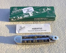 NEW HUBERTUS RAM BIGHORN EDITION SOLINGEN GERMANY LEVER LOCK KNIFE W/BOX