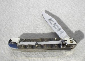NEW HUBERTUS RAM BIGHORN EDITION SOLINGEN GERMANY LEVER LOCK KNIFE W/BOX