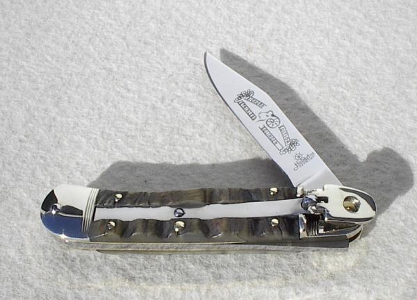 NEW HUBERTUS RAM BIGHORN EDITION SOLINGEN GERMANY LEVER LOCK KNIFE W/BOX