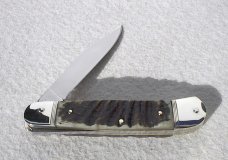 NEW HUBERTUS RAM BIGHORN EDITION SOLINGEN GERMANY LEVER LOCK KNIFE W/BOX
